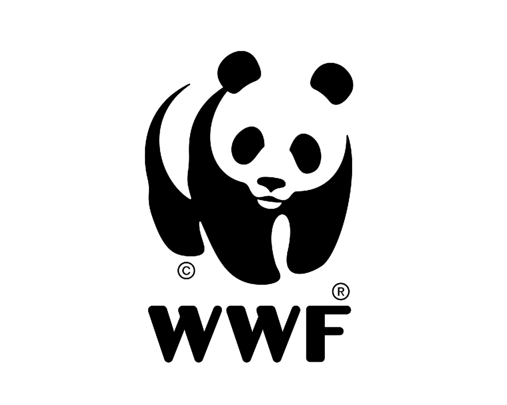 WWF logo using negative space brilliantly