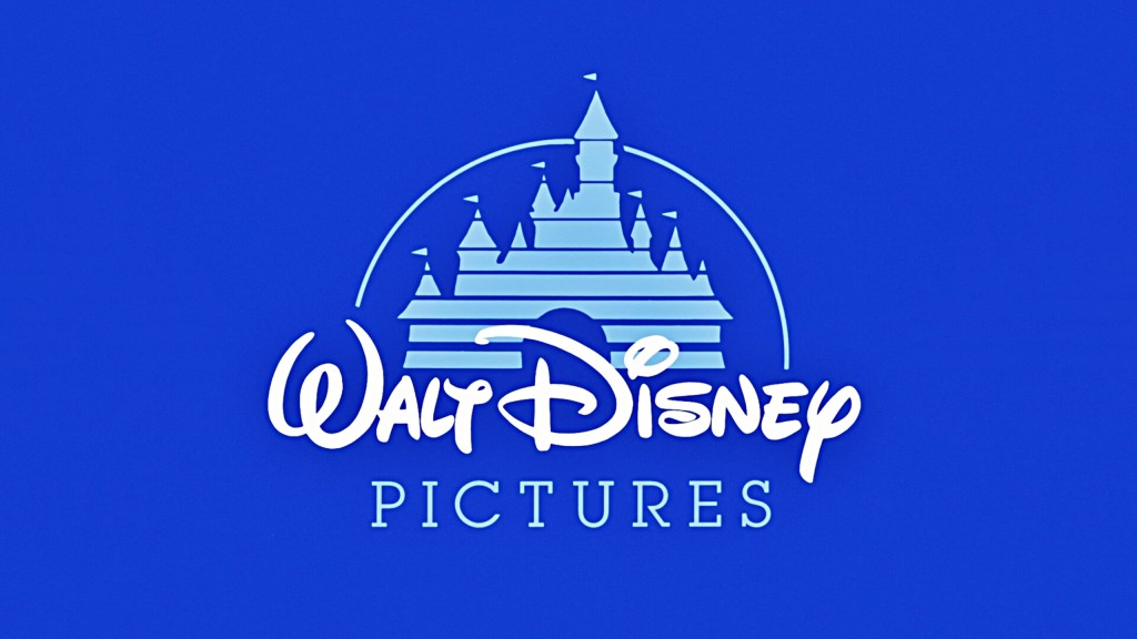 Walt Disney pictures logo with fairy castle in background
